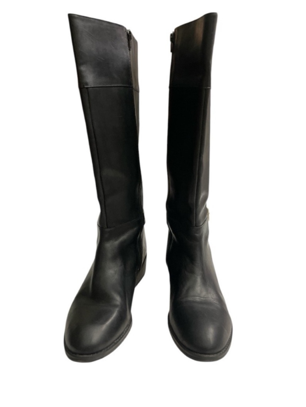 Lauren Ralph Lauren Madisen Riding Boots In Black Leather Size 9B - Picture 5 of 9
